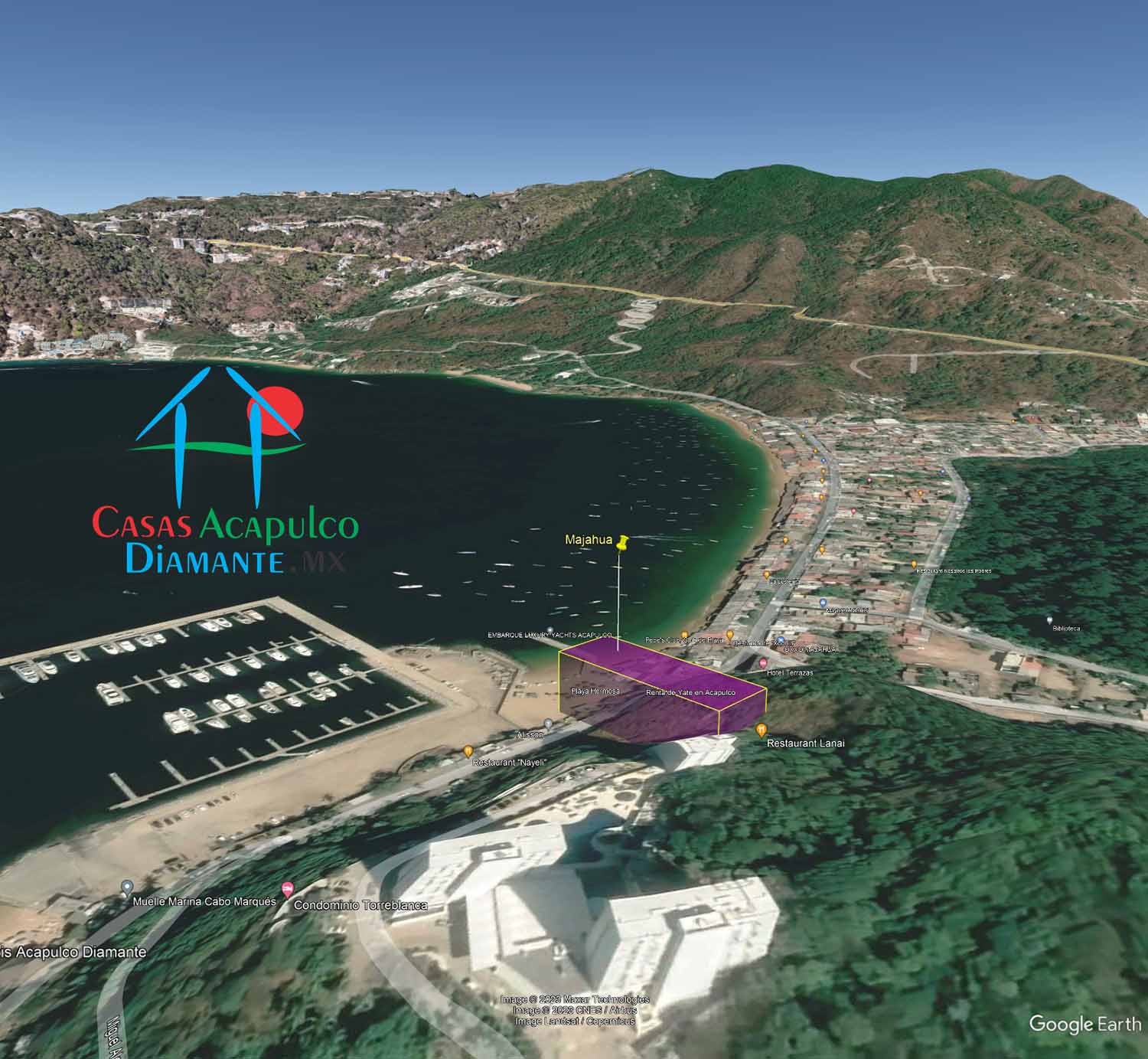 Terreno Puerto Marqués Majahua 10 - Vista aérea 5